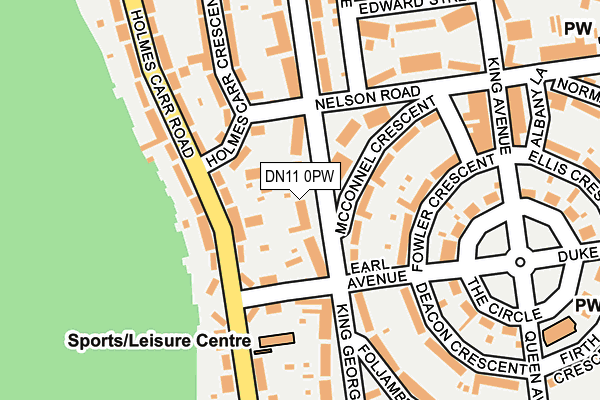 DN11 0PW map - OS OpenMap – Local (Ordnance Survey)