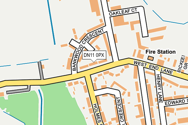 DN11 0PX map - OS OpenMap – Local (Ordnance Survey)