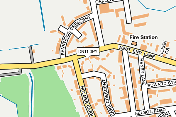 DN11 0PY map - OS OpenMap – Local (Ordnance Survey)