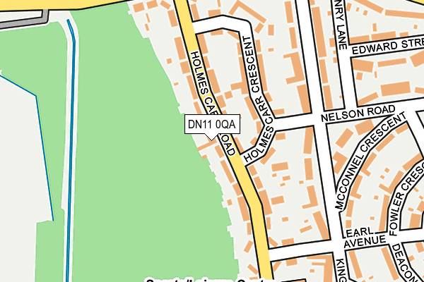 DN11 0QA map - OS OpenMap – Local (Ordnance Survey)