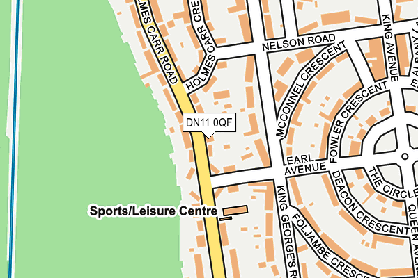 DN11 0QF map - OS OpenMap – Local (Ordnance Survey)