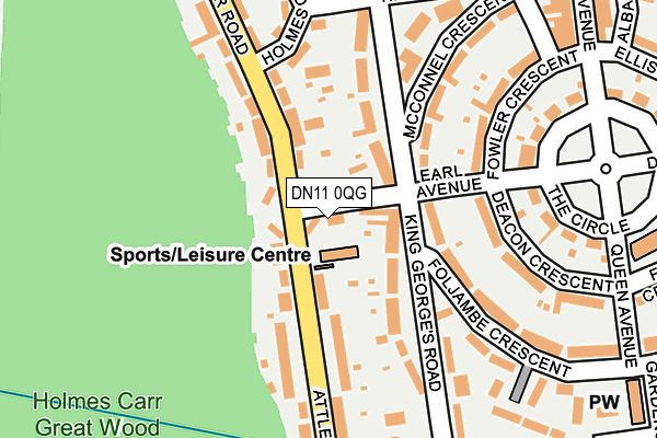 DN11 0QG map - OS OpenMap – Local (Ordnance Survey)