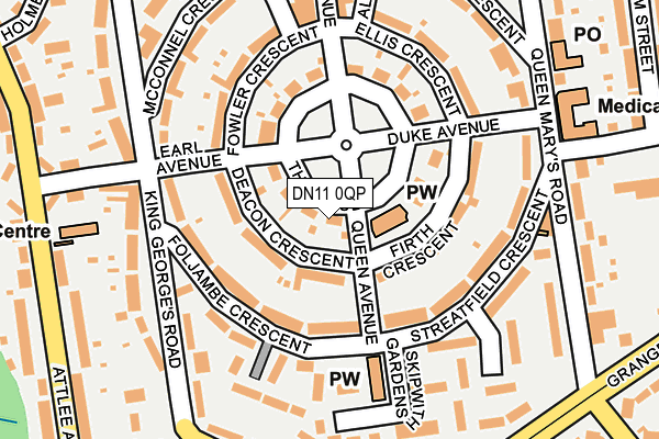 DN11 0QP map - OS OpenMap – Local (Ordnance Survey)