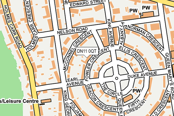 DN11 0QT map - OS OpenMap – Local (Ordnance Survey)