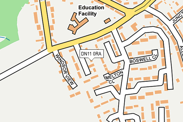 DN11 0RA map - OS OpenMap – Local (Ordnance Survey)