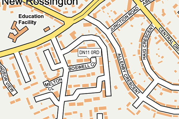 DN11 0RD map - OS OpenMap – Local (Ordnance Survey)
