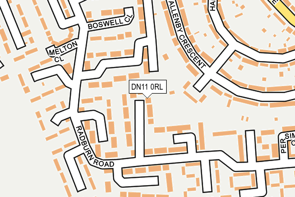 DN11 0RL map - OS OpenMap – Local (Ordnance Survey)