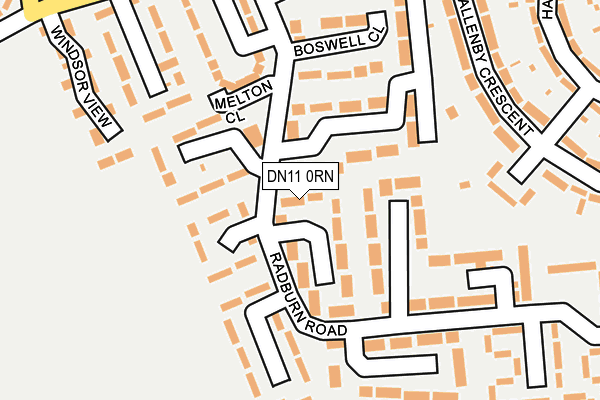 DN11 0RN map - OS OpenMap – Local (Ordnance Survey)