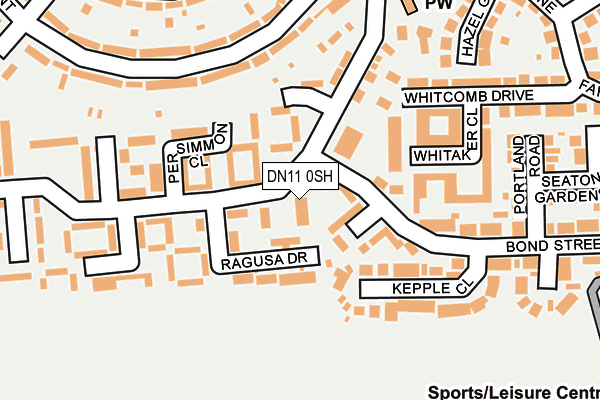DN11 0SH map - OS OpenMap – Local (Ordnance Survey)