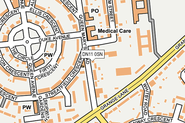 DN11 0SN map - OS OpenMap – Local (Ordnance Survey)