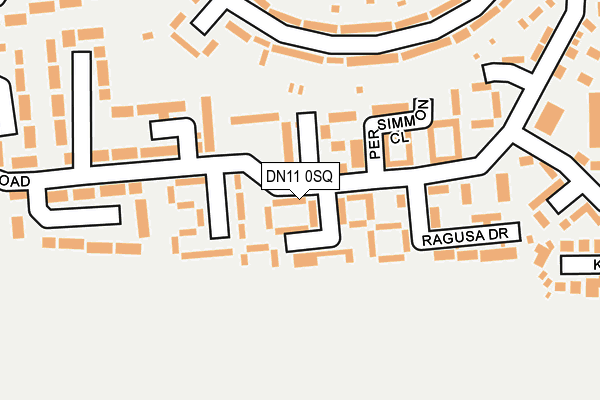 DN11 0SQ map - OS OpenMap – Local (Ordnance Survey)