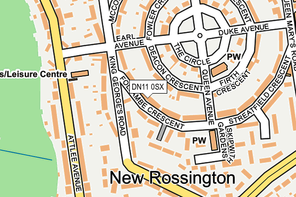 DN11 0SX map - OS OpenMap – Local (Ordnance Survey)