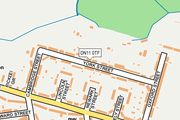 DN11 0TF map - OS OpenMap – Local (Ordnance Survey)