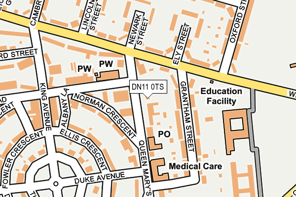 DN11 0TS map - OS OpenMap – Local (Ordnance Survey)