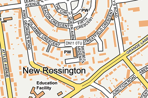 DN11 0TU map - OS OpenMap – Local (Ordnance Survey)