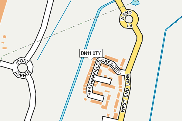 DN11 0TY map - OS OpenMap – Local (Ordnance Survey)