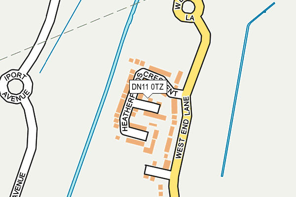 DN11 0TZ map - OS OpenMap – Local (Ordnance Survey)