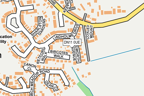 DN11 0UE map - OS OpenMap – Local (Ordnance Survey)