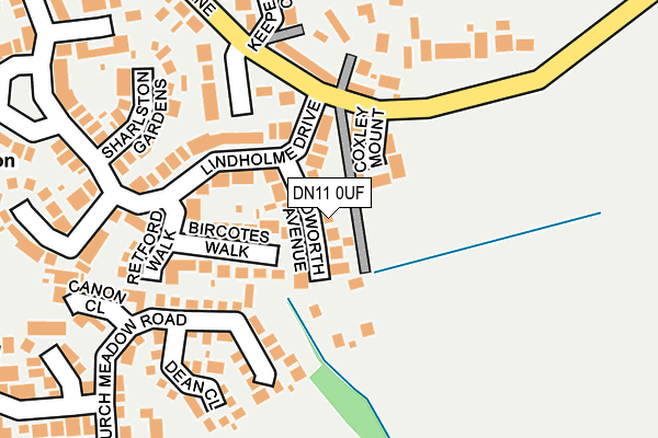 DN11 0UF map - OS OpenMap – Local (Ordnance Survey)