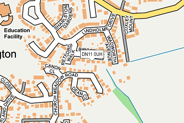 DN11 0UH map - OS OpenMap – Local (Ordnance Survey)