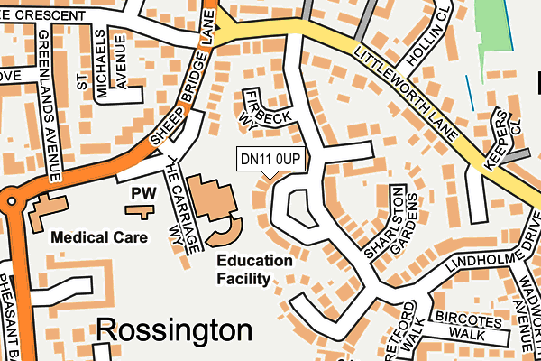 DN11 0UP map - OS OpenMap – Local (Ordnance Survey)