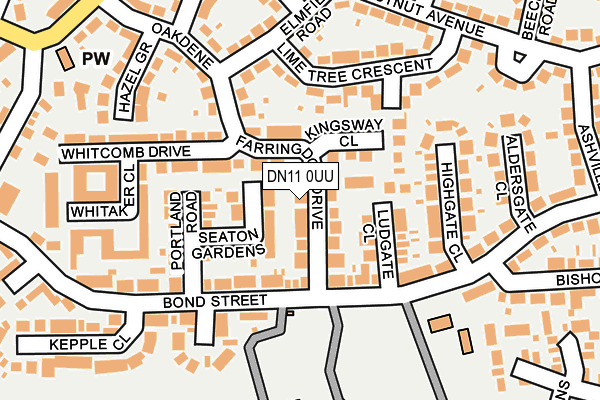 DN11 0UU map - OS OpenMap – Local (Ordnance Survey)