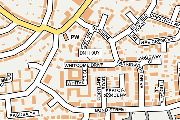 DN11 0UY map - OS OpenMap – Local (Ordnance Survey)