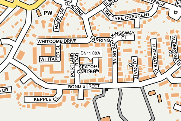 DN11 0XA map - OS OpenMap – Local (Ordnance Survey)