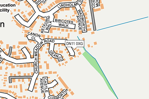 DN11 0XG map - OS OpenMap – Local (Ordnance Survey)