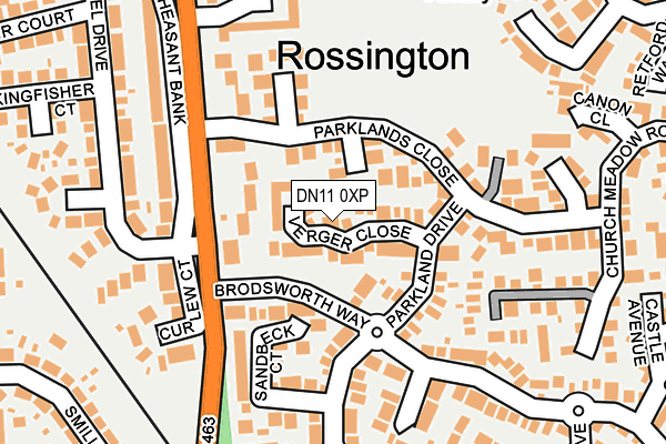 DN11 0XP map - OS OpenMap – Local (Ordnance Survey)