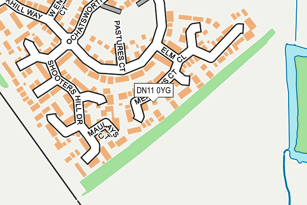 DN11 0YG map - OS OpenMap – Local (Ordnance Survey)