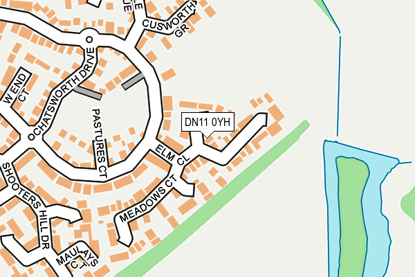 DN11 0YH map - OS OpenMap – Local (Ordnance Survey)