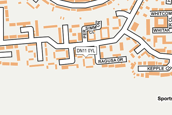 DN11 0YL map - OS OpenMap – Local (Ordnance Survey)