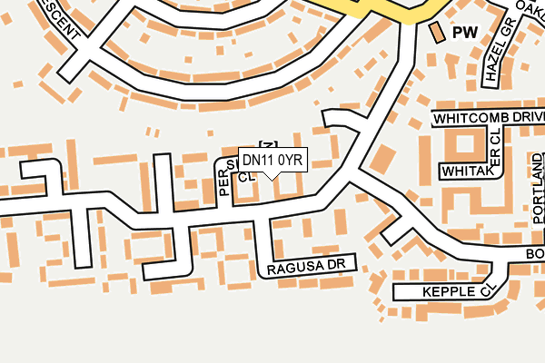 DN11 0YR map - OS OpenMap – Local (Ordnance Survey)