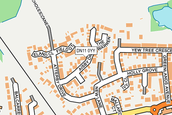DN11 0YY map - OS OpenMap – Local (Ordnance Survey)