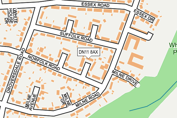 DN11 8AX map - OS OpenMap – Local (Ordnance Survey)