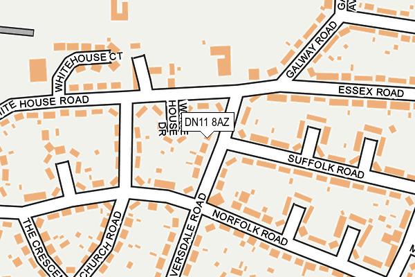 DN11 8AZ map - OS OpenMap – Local (Ordnance Survey)