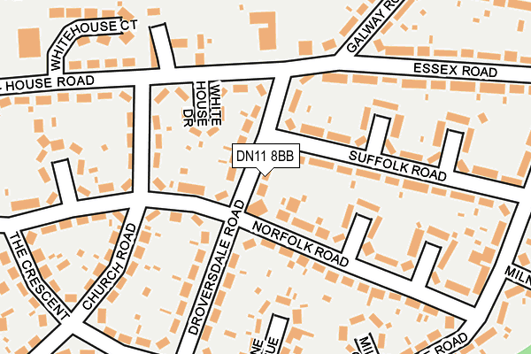 DN11 8BB map - OS OpenMap – Local (Ordnance Survey)