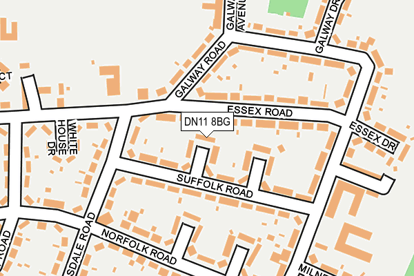 DN11 8BG map - OS OpenMap – Local (Ordnance Survey)