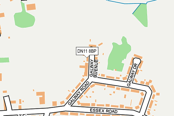 DN11 8BP map - OS OpenMap – Local (Ordnance Survey)