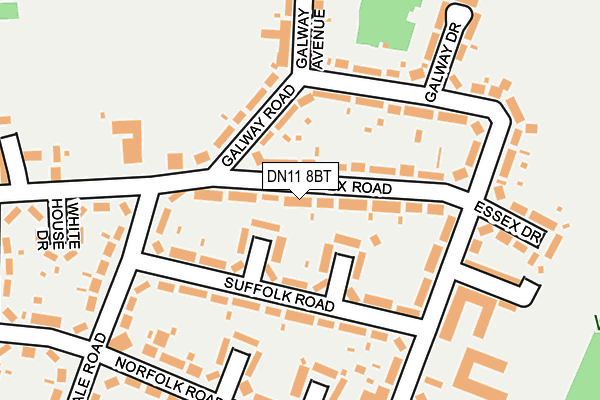 DN11 8BT map - OS OpenMap – Local (Ordnance Survey)