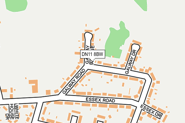 DN11 8BW map - OS OpenMap – Local (Ordnance Survey)
