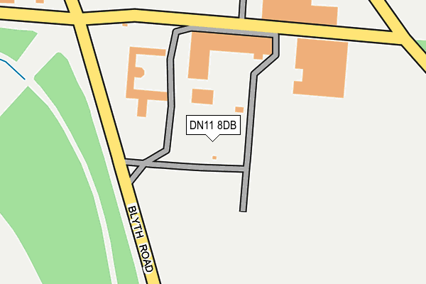 DN11 8DB map - OS OpenMap – Local (Ordnance Survey)