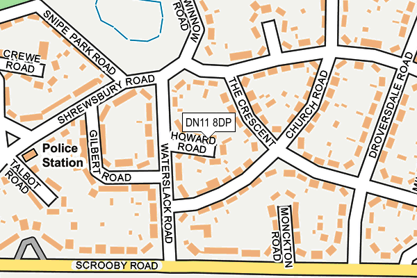 DN11 8DP map - OS OpenMap – Local (Ordnance Survey)