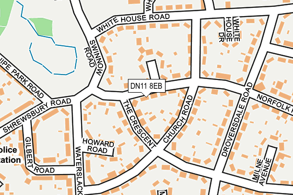 DN11 8EB map - OS OpenMap – Local (Ordnance Survey)