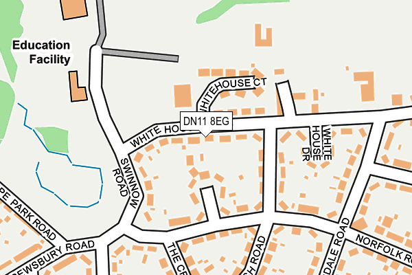 DN11 8EG map - OS OpenMap – Local (Ordnance Survey)