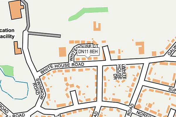 DN11 8EH map - OS OpenMap – Local (Ordnance Survey)