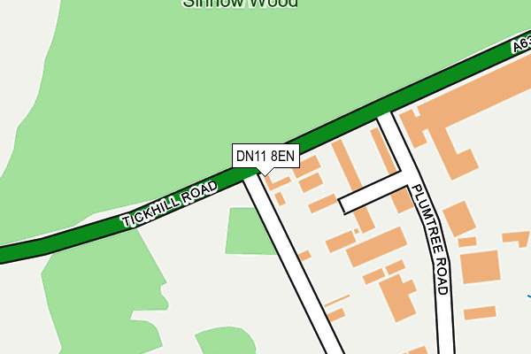 DN11 8EN map - OS OpenMap – Local (Ordnance Survey)