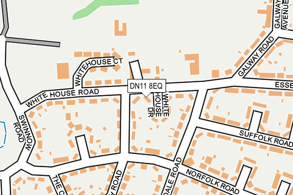 DN11 8EQ map - OS OpenMap – Local (Ordnance Survey)