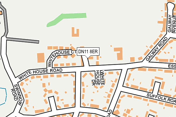 DN11 8ER map - OS OpenMap – Local (Ordnance Survey)